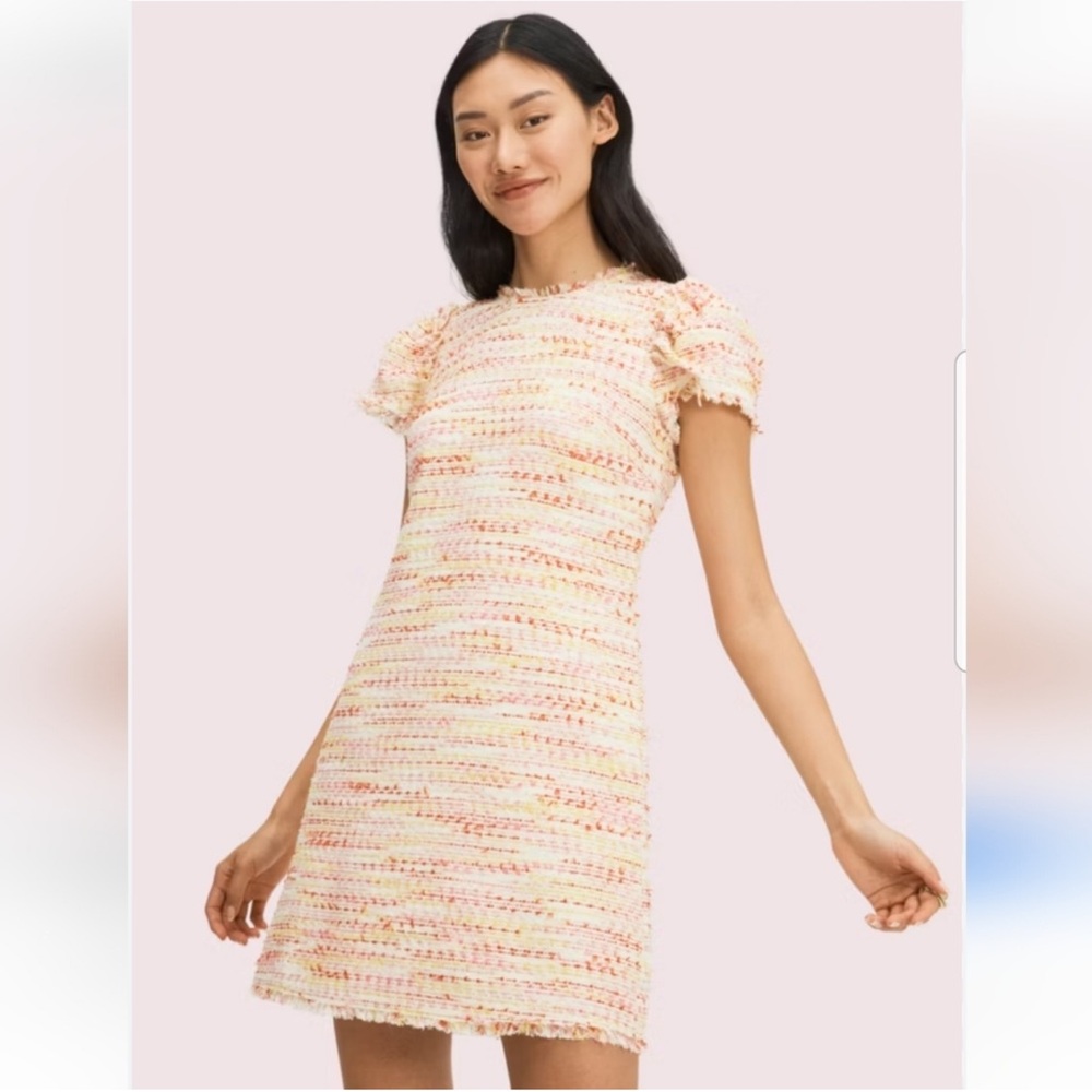 Kate spade multi tweed shift dress NWT sz8